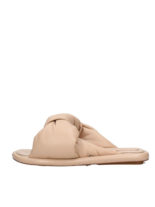 Nappa leather mules ASH | VD0984BEIGE