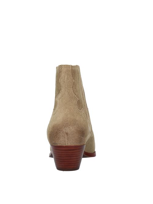 Suede Texan ankle boots ASH | VD0992BEIGE