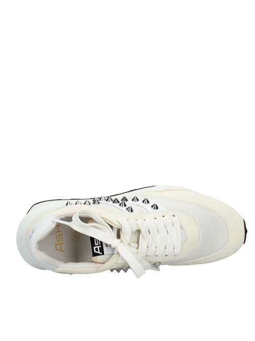 Sneakers in leather suede fabric and studs ASH | VD1018PANNA