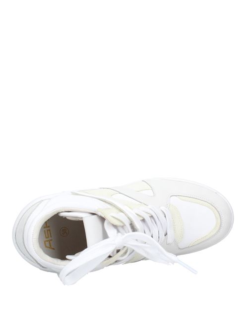 Suede and leather sneakers ASH | VD1047BIANCO BEIGE