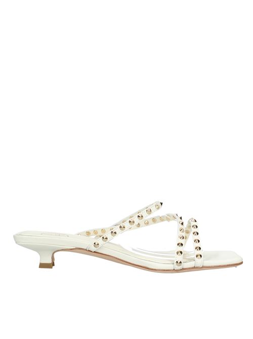 Leather and studded mules ASH | VD1071PANNA