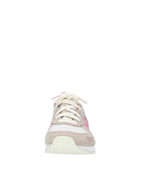 Leather and suede trainers ASICS | 1201A164BIANCO ROSA