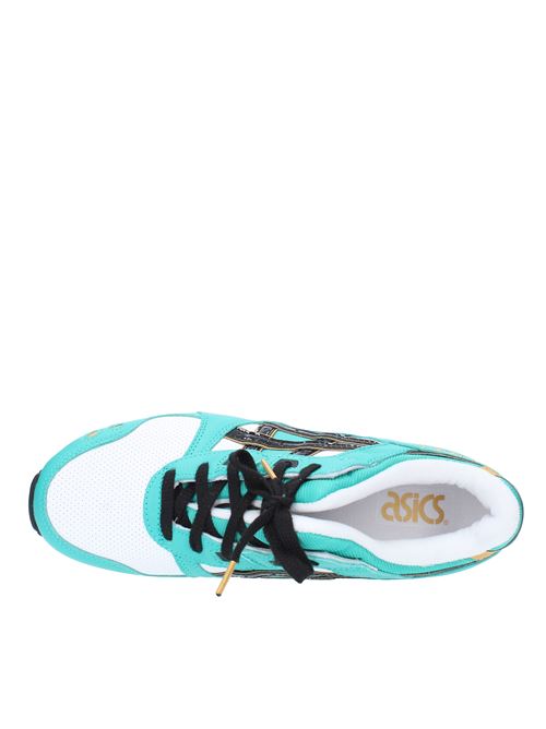 Leather and fabric trainers ASICS | 1201A180BIANCO VERDE ACQUA