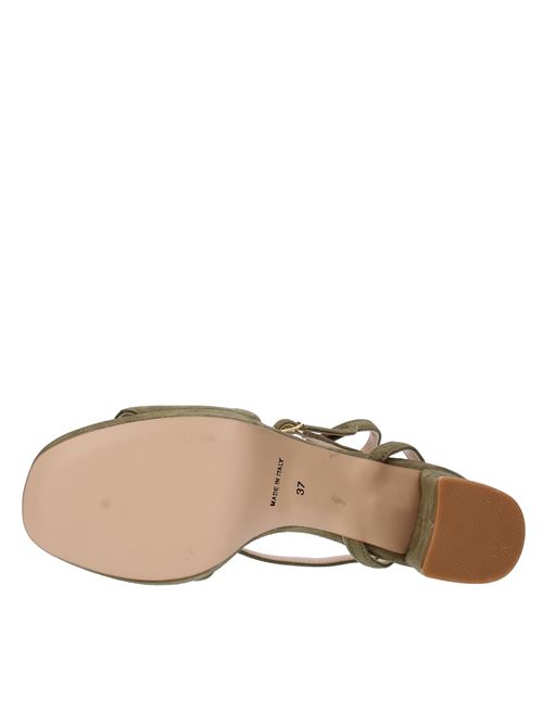 Suede platform sandals BIANCADI | 2714 CAMOSCIOKAKY