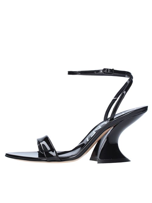 Elodie sandals in shiny leather CASADEI | 1L075V080NERO
