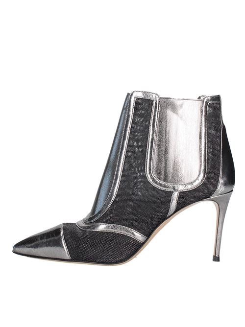 Leather and stretch fabric ankle boots CASADEI | VB0046_CASAARGENTO NERO