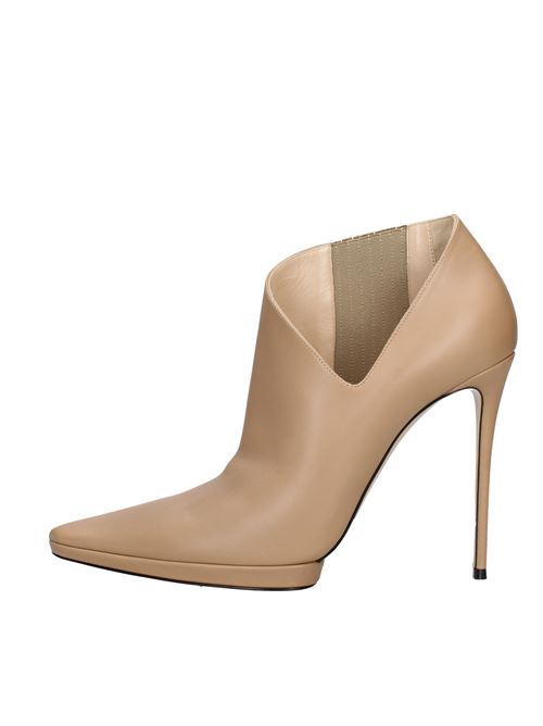 Leather ankle boots CASADEI | VD0041TOFFEE/NUDE