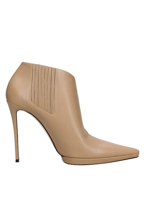 Leather ankle boots CASADEI | VD0041TOFFEE/NUDE
