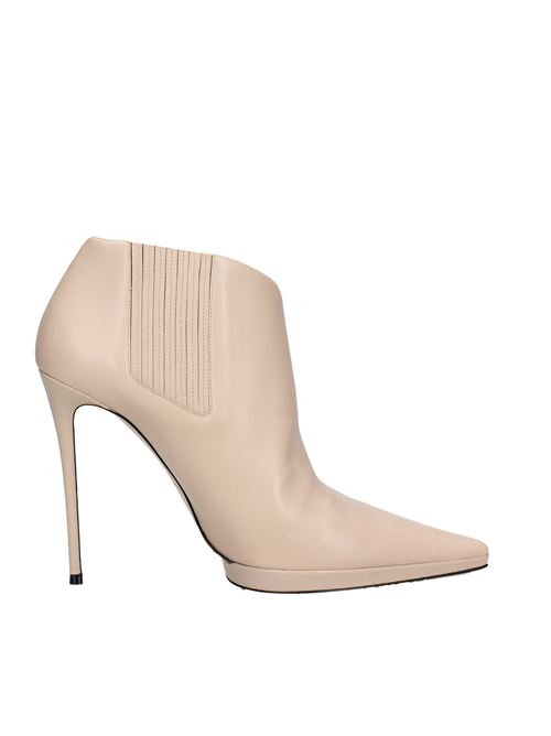 Leather ankle boots CASADEI | VD0042TOFFEE/NUDE
