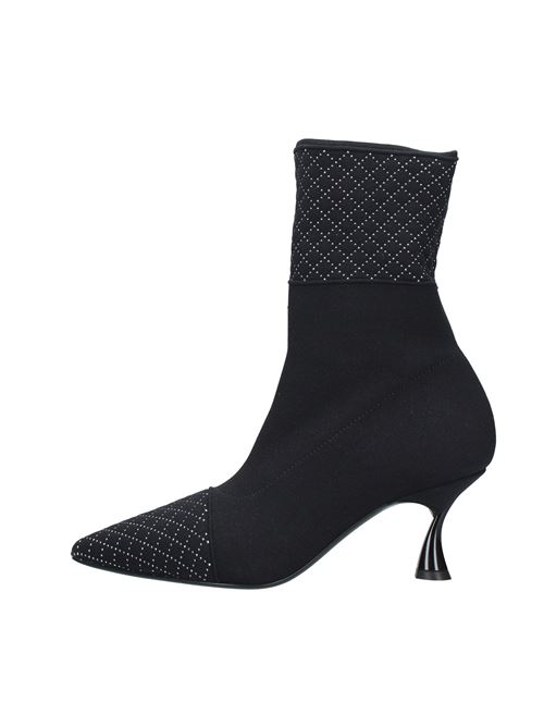 K-Blade ankle boots made of stretch fabric CASADEI | VD0047NERO