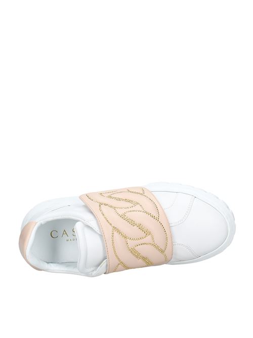 Leather sneakers CASADEI | VD0059BIANCO/NUDE