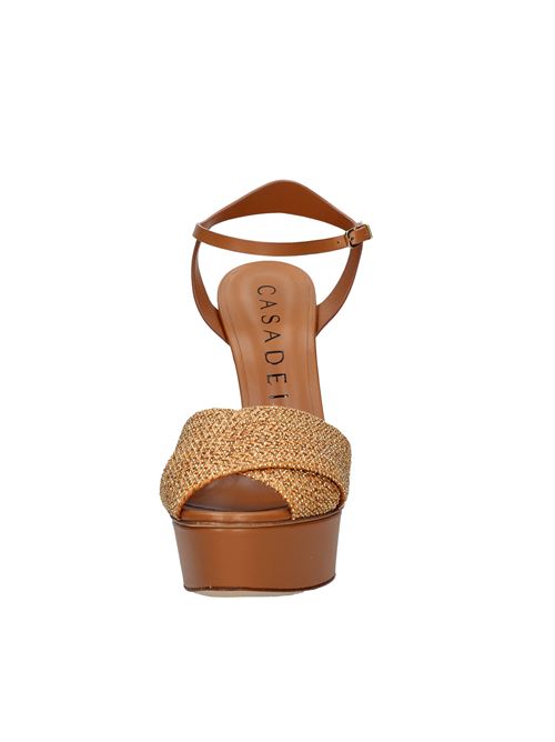 Leather sandals and small gold studs CASADEI | VD0071ETRURIA-ORO