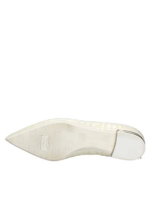 Cocco print patent leather ballet flats CASADEI | VD0086PORCELLANA