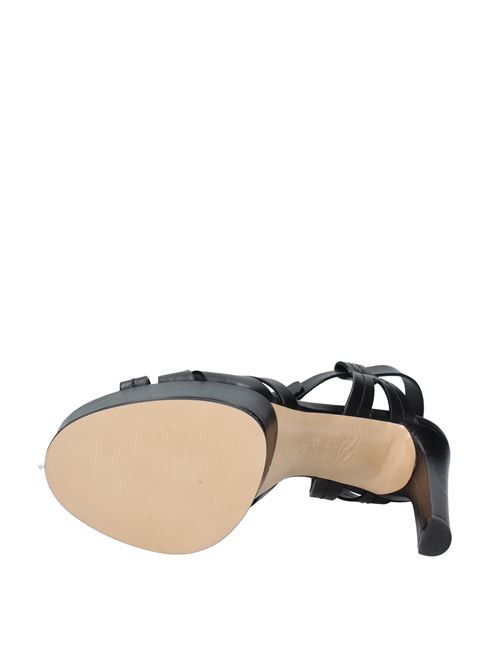 Leather platform sandals CASADEI | VD0093NERO