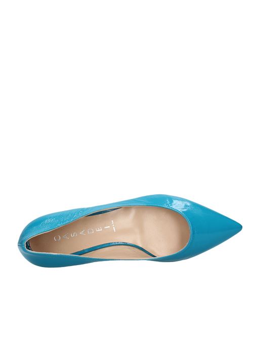 Patent leather ballet flats CASADEI | VD0115TURCHESE