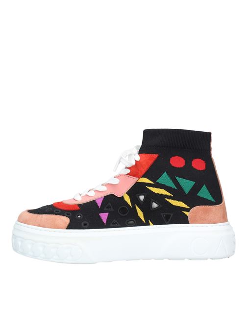 Stretch fabric and suede sneakers CASADEI | VD0131MULTICOLOR