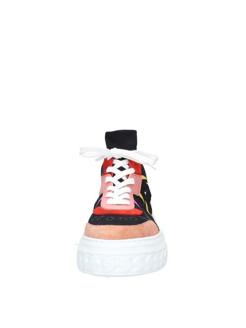 Stretch fabric and suede sneakers CASADEI | VD0131MULTICOLOR