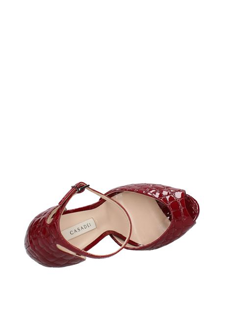 Patent leather platform sandals CASADEI | VD0143BORDEAUX