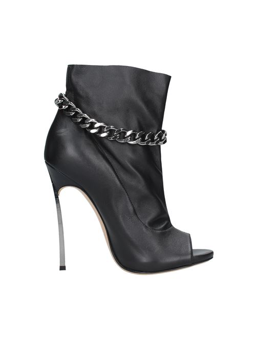 Blade blunt leather ankle boots CASADEI | VD0158NERO