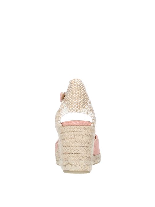 Sandali con zeppa in tessuto e corda CASTANER | CAROLROSA