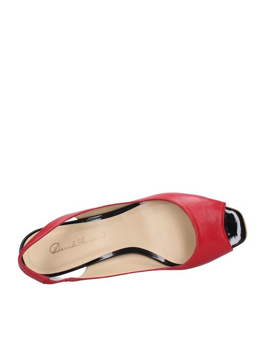 Sandals made of leather DANIELE ANCARANI | VD0335BORDEAUX/GIALLO