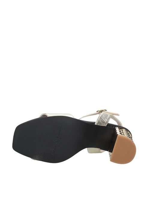 Leather sandals DANIELE ANCARANI | VD0337ORO/NERO