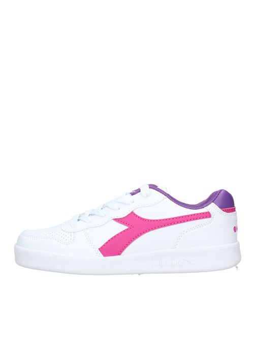 Leather and fabric trainers. DIADORA | VD0821BIANCO
