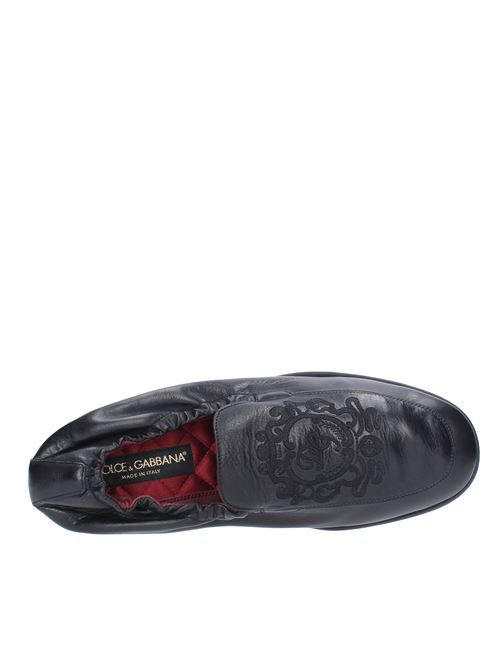 Leather loafers DOLCE&GABBANA | A50434NERO