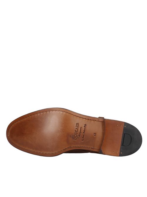 Suede double buckle loafers DOUCAL'S | VD1238MARRONE
