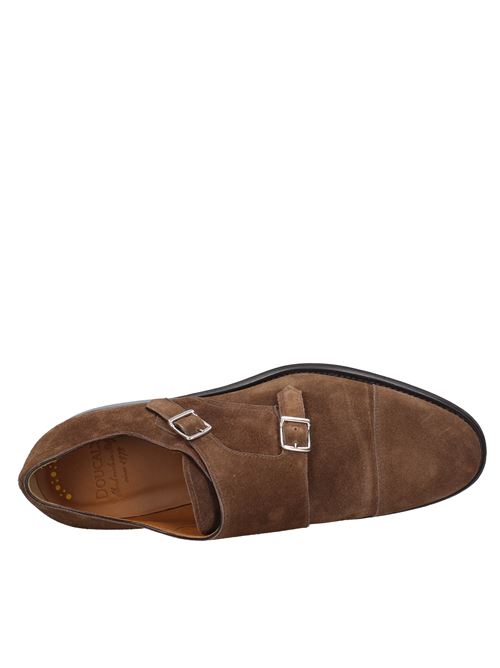 Suede double buckle loafers DOUCAL'S | VD1238MARRONE
