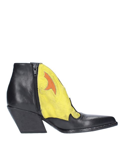 Texan leather ankle boots ELENA IACHI | E2264NERO-LIMONE