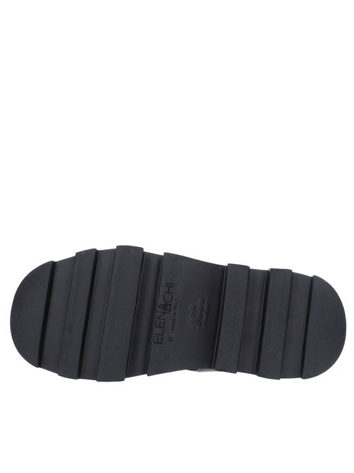 Leather wedge sandals ELENA IACHI | E3245NERO