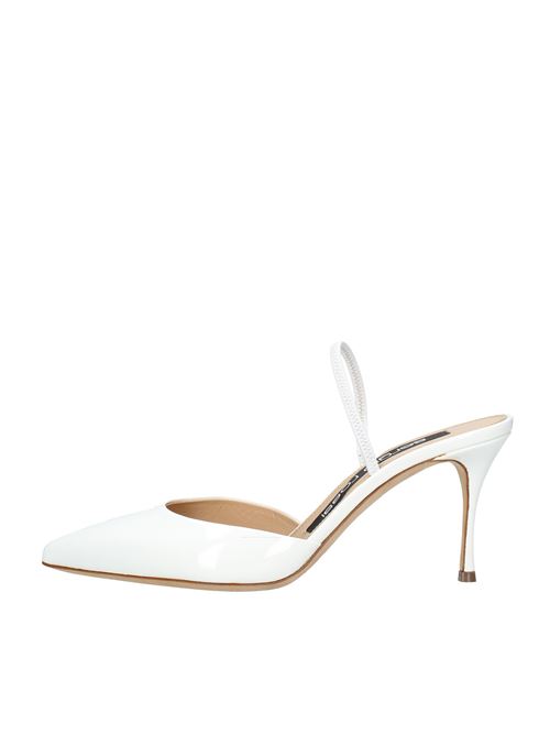 Patent leather slingback pumps SERGIO ROSSI | VD0911BIANCO