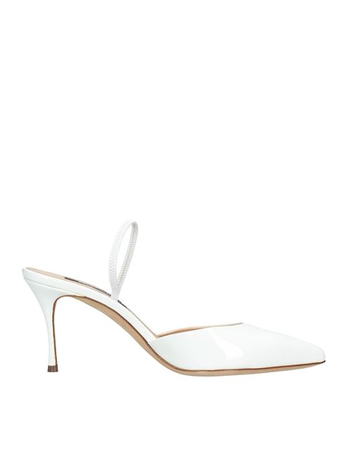 Patent leather slingback pumps SERGIO ROSSI | VD0911BIANCO