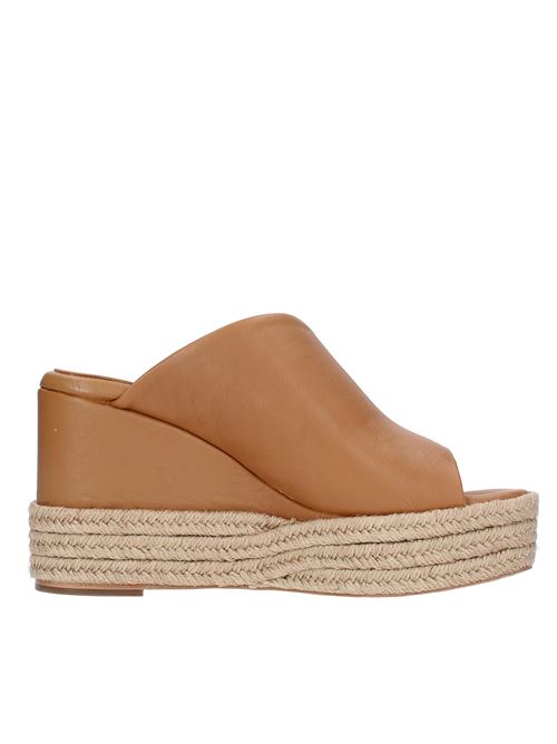 Faux leather wedge mules EQUITARE | 2237262 MAJACAMEL