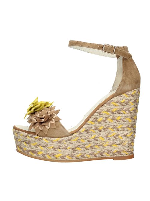 Suede and rope wedge sandals ESPADRILLES | VD1267MULTICOLOR