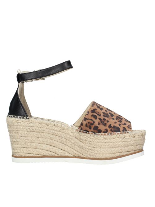 Faux leather fabric and rope wedges ESPADRILLES | VD1268MULTICOLOR