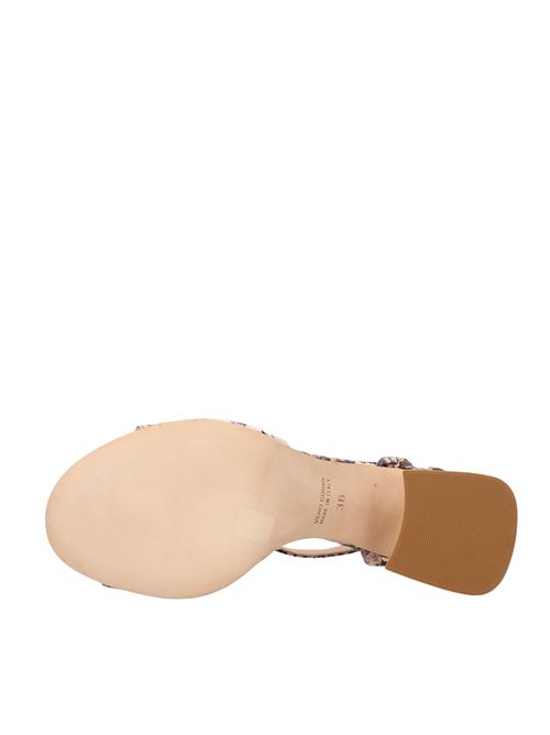 Leather sandals ETTORE LAMI | VD1303EFFETTO PITONE