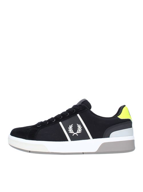 Leather and fabric trainers FRED PERRY | B9171NERO