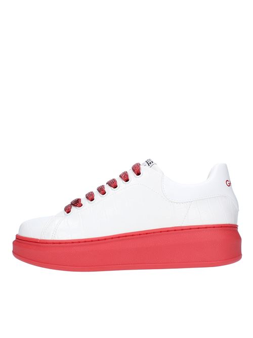 Faux leather sneakers GAELLE | GBD2275BIANCO ROSSO