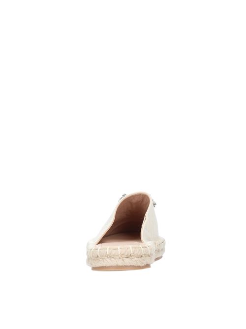 Mules and sabots made of faux leather and fabric GAELLE | GBDC2637SESPBEIGE