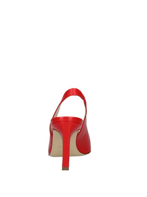 Slingback pumps made of leather GIAMPAOLO VIOZZI | VD1318ROSSO