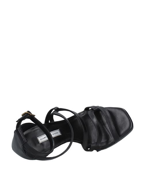 Leather sandals GIAMPAOLO VIOZZI | VD1320NERO