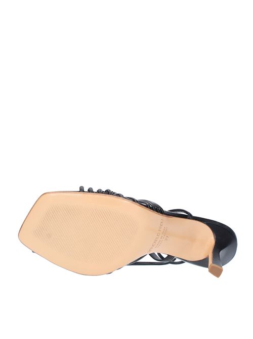 Leather sandals GIANCARLO PAOLI | Q3HI100NERO