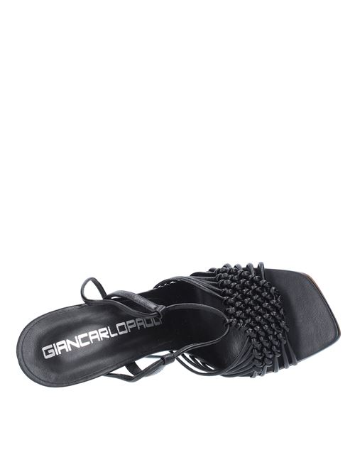 Leather sandals GIANCARLO PAOLI | Q3HI100NERO