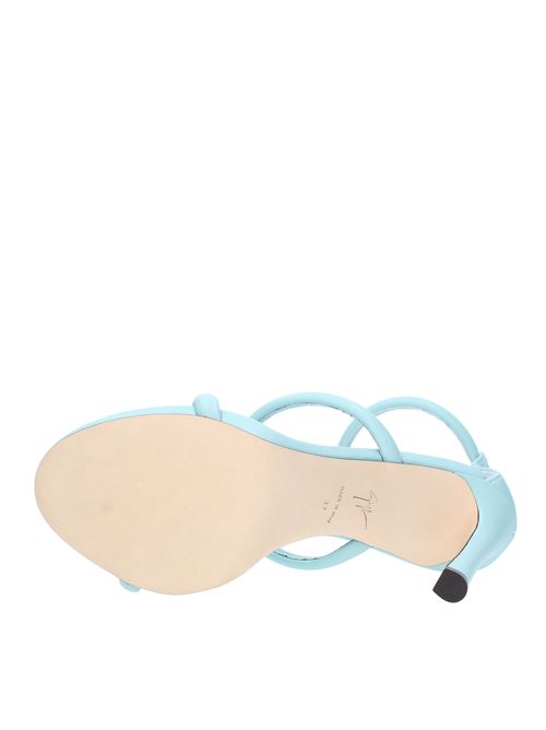 Harmony faux leather platform sandals GIUSEPPE ZANOTTI | E300005-012 HARMONYFLACE AZZURRO
