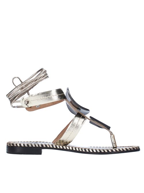 Flat thong sandals made of leather HADEL | 1SA503KOWVORO