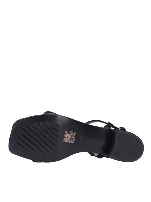 Suede and rhinestone sandals HADEL | 1SA530NAFMNERO
