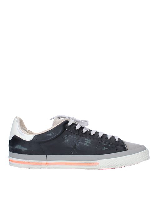 Leather and fabric trainers HIDNANDER | HD2MS600 610NERO-GRIGIO