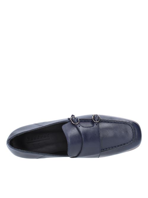 Leather double buckle moccasins HUNDRED 100 | W692-02 DENVERBLU